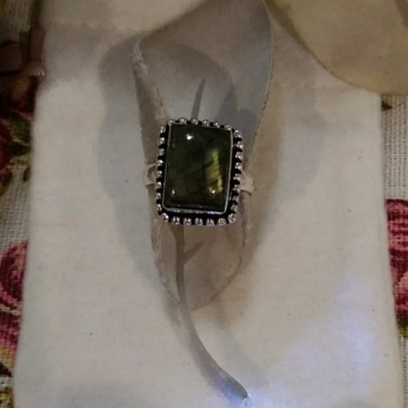 Natural Dark Jasper Gemstone Sterling Silver 💍 - Picture 3 of 7